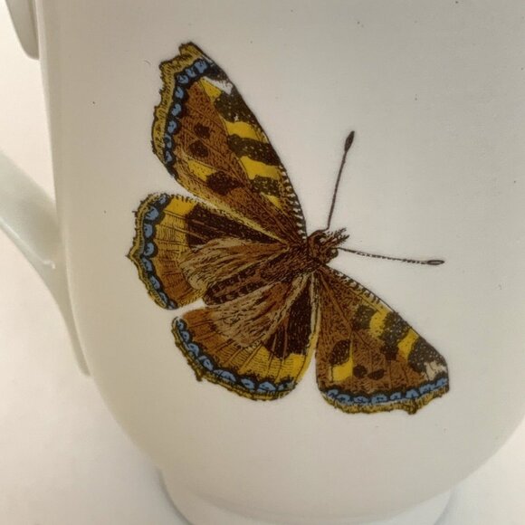Portmeirion Coffee Tea Cup Mug The Botanic Garden Viola Tricolor Butterfly 1818 - Picture 9 of 13